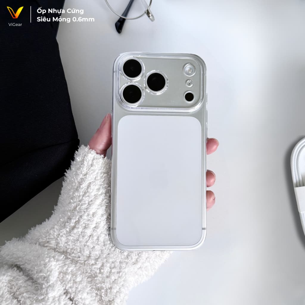 Ốp Lưng iPhone Nhựa Cứng Siêu Mỏng 0.6mm - Bảo Vệ Camera, Dáng Mỏng Nhẹ OP29